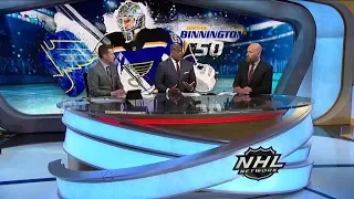 NHL Tonight:  Jordan Binnington makes 24 saves in Blues` Game 2 victory  May 13,  2019