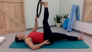 Pilates Stretching with the Magic Circle with Pilates Expert Lesley Koehnen of Village Health LLC