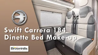 Swift Carrera 184 Dinette Bed Make-up Instructions