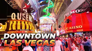 Walking Downtown Las Vegas - Fremont Street Experience