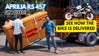 Aprilia RS 457 - delivery, unboxing and start-up!