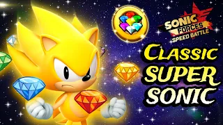 ¡CLASSIC SUPER SONIC IS HERE!💎 |Sonic Forces Speed Battle | Gameplay HD