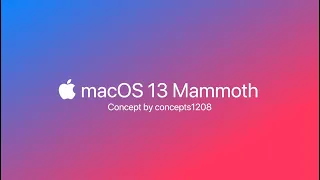 macOS Mammoth Concept