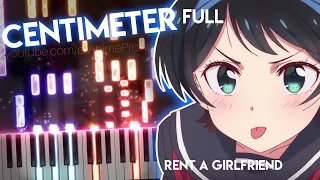 [FULL]Centimeter - Kanojo, Okarishimasu/Rent-a-Girlfriend OP | the peggies (piano)