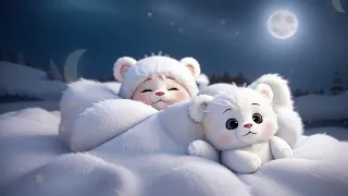 Soothing Sleep Music: Adorable Sleeping Bear Under the Moonlight