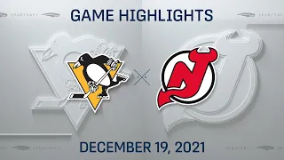 NHL Highlights | Penguins vs. Devils - Dec. 19, 2021