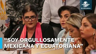 Ministra de Ecuador, de nacionalidad mexicana, denuncia "persecución" tras asalto en embajada