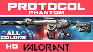 Protocol Phantom VALORANT SKIN (ALL COLORS) | New Skins Showcase