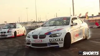 Drift.ro Shorts: BMW M3 E92 GT4 and BMW M3 E46 drifting behind camera car