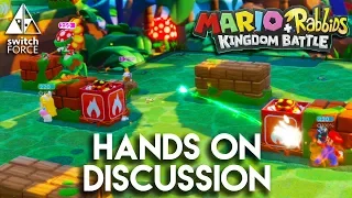 WE PLAYED Mario + Rabbids Kingdom Battle Hands On Gameplay Discussion