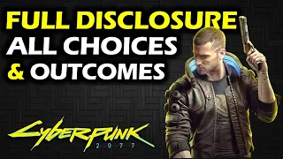 Full Disclosure: All Choices & outcomes, Sandra's databank Location | Cyberpunk 2077 Walkthrough