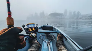 SOLO Winter Kayak Quest for Rainbow Trout (Catch & Cook)