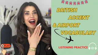 Listening Test IELTS: Airport and British accent #english #ielts