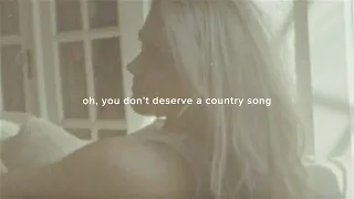 Alana Springsteen - you don't deserve a country song (Official Lyric Video)