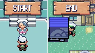 Pokemon Emerald but the entire game is BACKWARDS