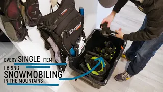 Every Single ITEM I Bring Snowmobiling in the Mountains