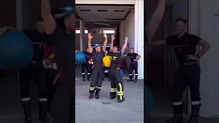 When the firefighters are doing TikTok 😂 #foryou #shorts