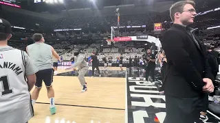 Mavs' Luka Doncic Pre-Game Workout vs. Spurs