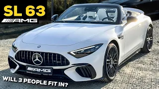 2023 MERCEDES AMG SL 63 WILL 3 People FIT IN?! FULL In-Depth Review Exterior Interior V8 Sound