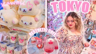 24H KAWAII AESTHETIC CAFES in TOKYO + SANRIO PUROLAND 🌸 **HELLO KITTY LAND in REAL LIFE** 😱💗