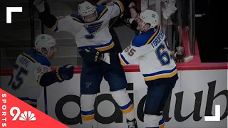 Blues rally to stun Avalanche in Game 5