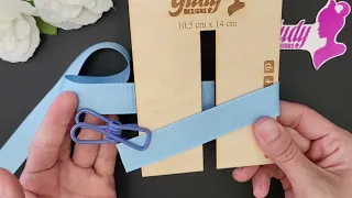 How to make an Easy Bow from Ribbon | Moño Fácil hecho con Molde