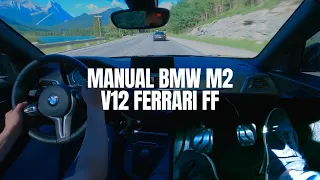 Cruising into the mountains with a V12 Ferrari FF