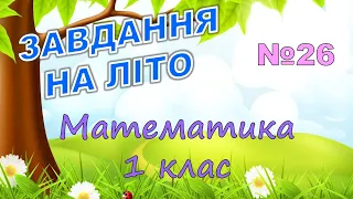 Завдання на літо. Нумерація чисел від 21 до 100. Математика 1 клас – №26