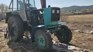 самодельный плоскорез выкапываю мульчу   плёнку из земли