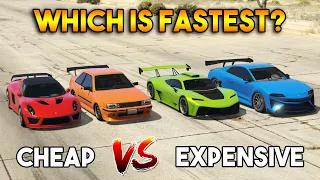 GTA 5 ONLINE : CHEAP VS EXPENSIVE (WHICH IS FASTEST SUPER AND SPORTS CAR?)