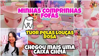 COMPRINHAS FOFAS PRO LAR TUOR PELAS MINHAS LOUÇAS ROSA DA LOJA KICERAMICA