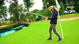 On Pêche au Leurre dans un Terrain de Golf ! (Pêche Multi-Carnassier Ft Softar Baba)