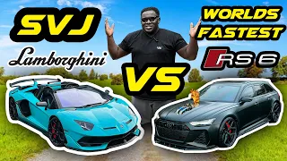 WORLDS FASTEST AUDI RS6 C8 VS LAMBORGHINI SVJ