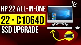 HP All-in-One PC 22-c1064d SSD Upgrade | How To Upgrade HP 22 All in One PC HDD to SSD