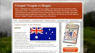 Frenglish Thoughts on Blogger - Barry A  Whittingham