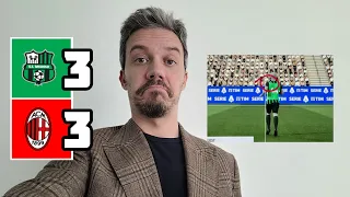 SASSUOLO - MILAN 3-3 😡ALTRA DELUSIONE! E QUEL FUORIGIOCO...! - Milan Hello - Andrea Longoni