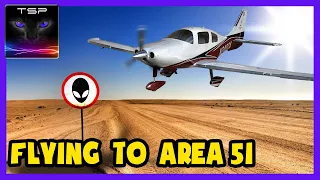 Flying to Real AREA 51 in Microsoft Flight Simulator - Aliens?!