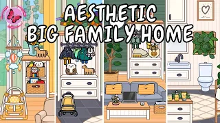 Aesthetic Big Family Home 🌿 Toca Boca House Ideas | TOCA GIRLZ