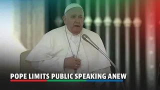 Pope limits public speaking at General Audience, calls for through negotiation | ABS-CBN News