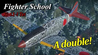 War Thunder // Fighter School: Kawasaki Ki-61 Tei Hien - “A double!”