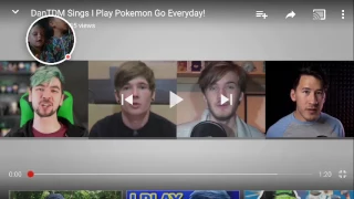 Reaction to dantdm sings pokemon go