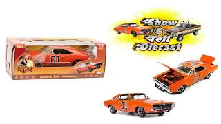 4K Show of Auto-World AMM964 1/18 The "General Lee" 1969 Dodge Charger - The Dukes of Hazzard