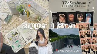 summer in korea 🇰🇷 : studying abroad, ewha women’s uni, photobooths, beach, hybe insight, coex mall