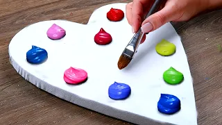 3 Simple Acrylic Painting Ideas｜RELAXING & SATISFYING ASMR Acrylic Painting