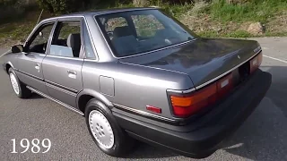 Evolution of the Toyota Camry 1982 to 2018