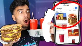 Letting Google Images DECIDE What i Eat for 24 Hours! (IMPOSSIBLE FOOD CHALLENGE)