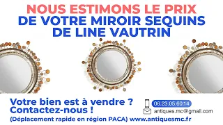 Miroir Sequins Line Vautrin prix