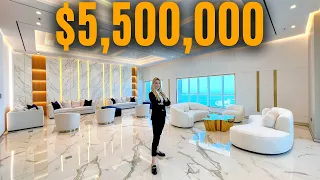 Inside $5,500,000 SEA Elite Penthouse with Private Spa in Dubai Marina!