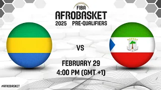 Gabon v Equatorial Guinea | Full Basketball Game | FIBA AfroBasket 2025 Pre-Qualifiers