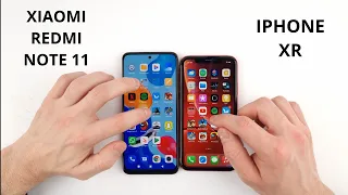 Xiaomi Redmi Note 11 vs Iphone XR SPEED TEST